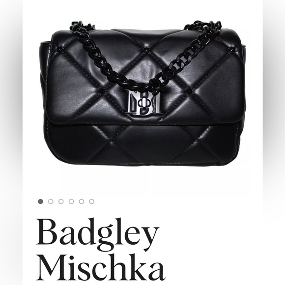 Badgley Mischka Handbags - Badgley Mischka NWT MSRP 129 Quilted Black beautiful Crossbody